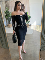 Vilma mesh midi dress
