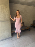 Ivonne lace midi dress