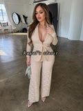 Irene lace suit set