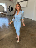 Giselle mesh midi dress