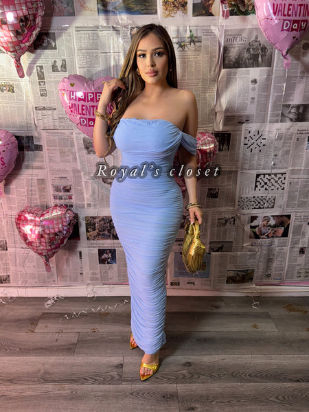 Yuridia mesh maxi dress