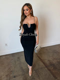 Sandra mesh midi dress