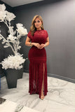Minerva lace midi dress