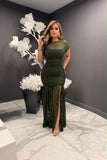 Minerva lace midi dress
