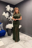Minerva lace midi dress